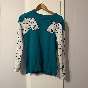 Leopard Arm Sweater